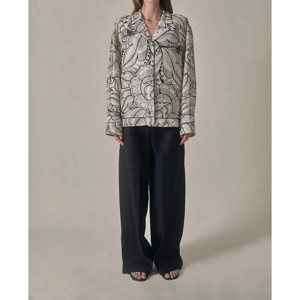 NEW HEIRLOME bernardina shirt in ivory/black